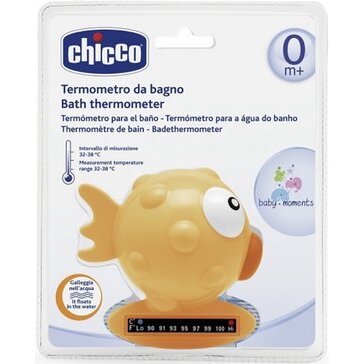 Chicco термометр для ванны Рыба-шар желтый +0мес 1 шт.