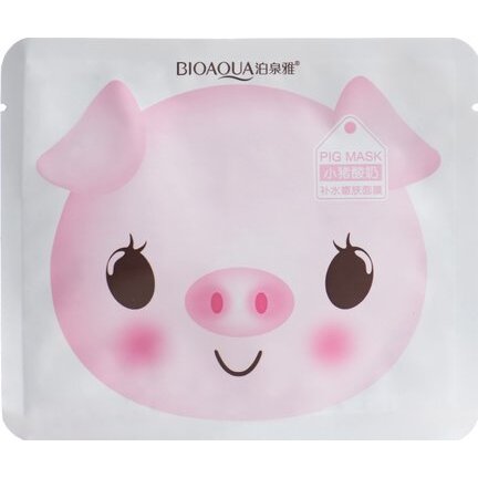 Bioaqua маска для лица тканевая 30г с йогуртом и свиным коллагеном