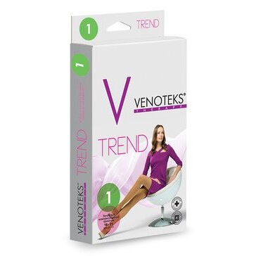 Колготки женские Venoteks therapy trend 1 класс размер XXL дымчатые 1с300