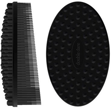 Щетка массажная Double dare lm buddy силиконовая черная