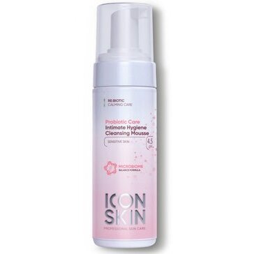 Мусс для интимной гигиены Icon skin с пребиотиком и пробиотиком для чувствительной кожи 175 мл