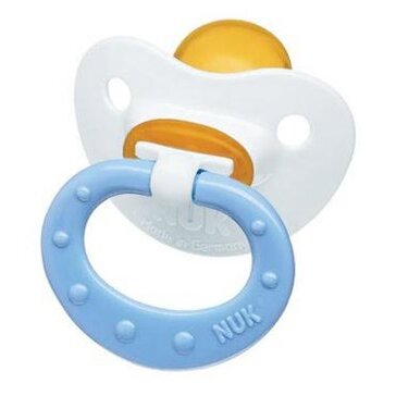 Пустышка латексная ортодонтическая Nuk baby blue 6-18месяцев 10733774 1 шт.
