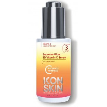 Icon skin сыворотка для лица для улучшения цвета омолаживающая с витамином с и пептидами 30мл
