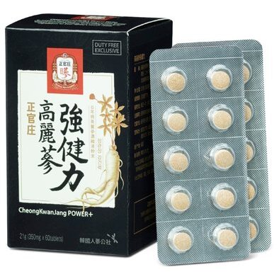 Таблетки для мужчин  с женьшенем Cheong kwan jang power plus 60 шт.
