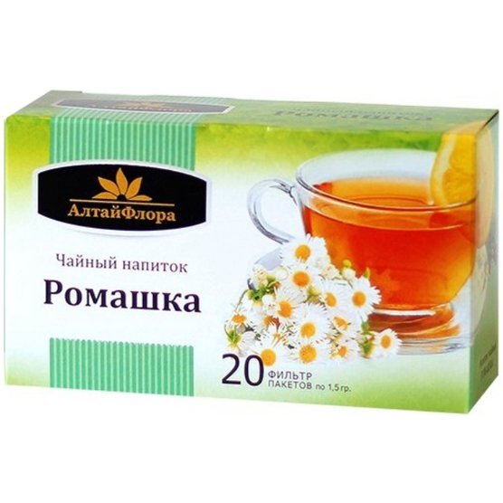 Напиток чайный ромашка аптечная Алтайфлора фильтр-пакеты 20 шт.