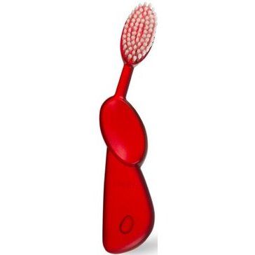 Зубная щетка классическая Radius toothbrush original для правшей мягкая красная