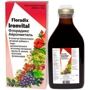 Флорадикс Айронвиталь жидкость для приема внутрь 500 мл флакон 1 шт.