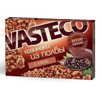Батончики козинаки Вастэко из полбы на фруктозе какао 40 г