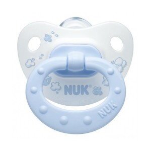 Nuk пустышка сил. 735.143 baby blue 0-6месяцев ортодонтальная