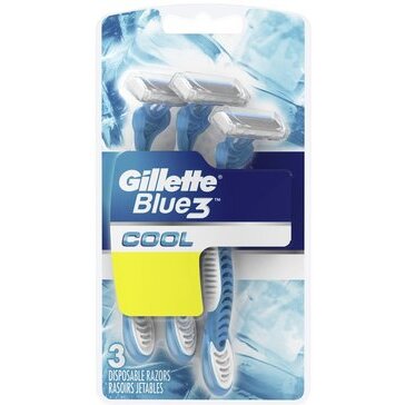 Gillette blue 3 cool станок одноразовый 3 шт. препаккор