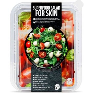 Набор 7 тканевых масок Superfood salad for skin для тусклой и безжизненной кожи