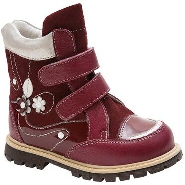 Ботинки Тривес ортопедические детские для девочек кожа зима р.25