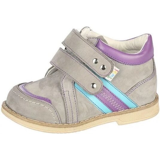 Тривес ботинки ортопед. малосложные 3-серо-фиолетовый размер 28 tw-407 с закрытым носком