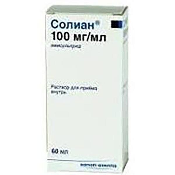 Солиан раствор для приема внутрь 100 мг/мл 60 мл