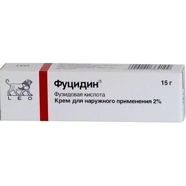 Фуцидин крем для наружного применения 2% 15 г