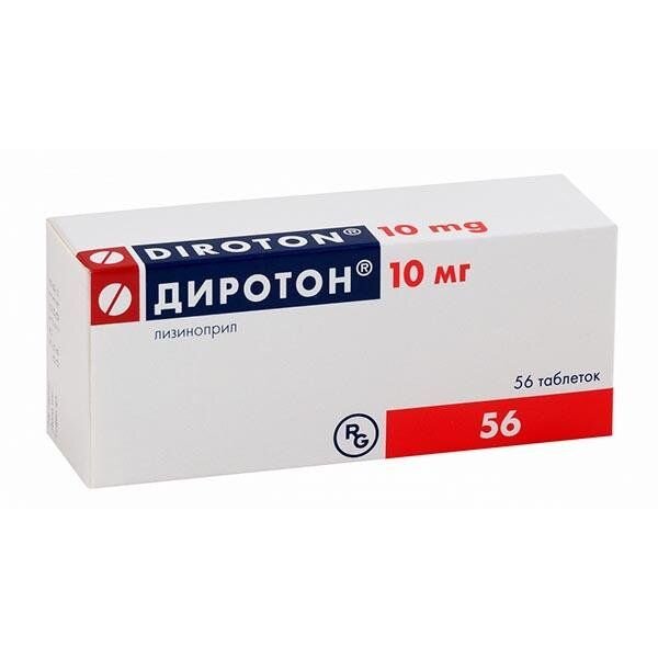 Диротон таблетки 10 мг 56 шт.
