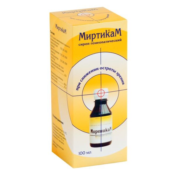 Миртикам сироп гомеопатический 100 мл