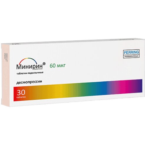 Минирин Мелт таблетки-лиофилизат 60 мкг 30 шт.
