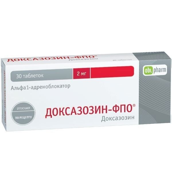 Доксазозин-ФПО таблетки 2 мг 30 шт.