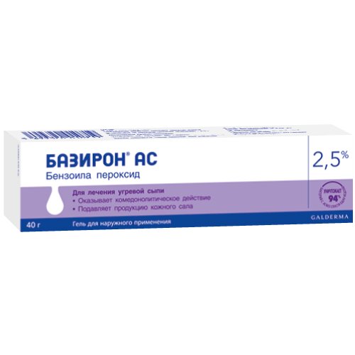 Базирон АС гель 2,5% 40 г
