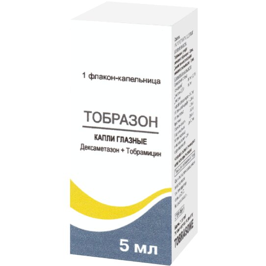Тобразон капли глазные 5 мл флакон 1 шт.