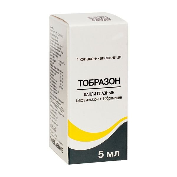 Тобразон капли глазные 5 мл