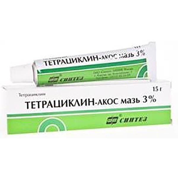 Тетрациклин-Акос мазь для наружного применения 3% 15 г туба 1 шт.