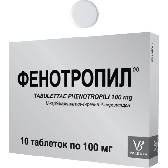 Фенотропил таблетки 100 мг 10 шт.