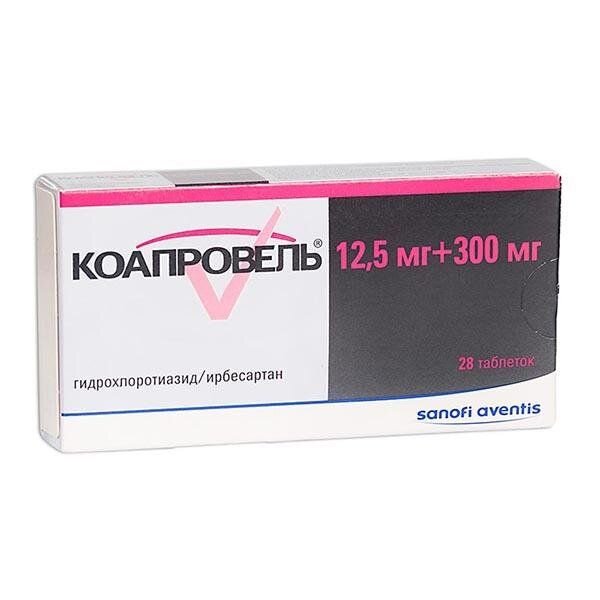 Коапровель таблетки 12,5 мг+300 мг 28 шт.