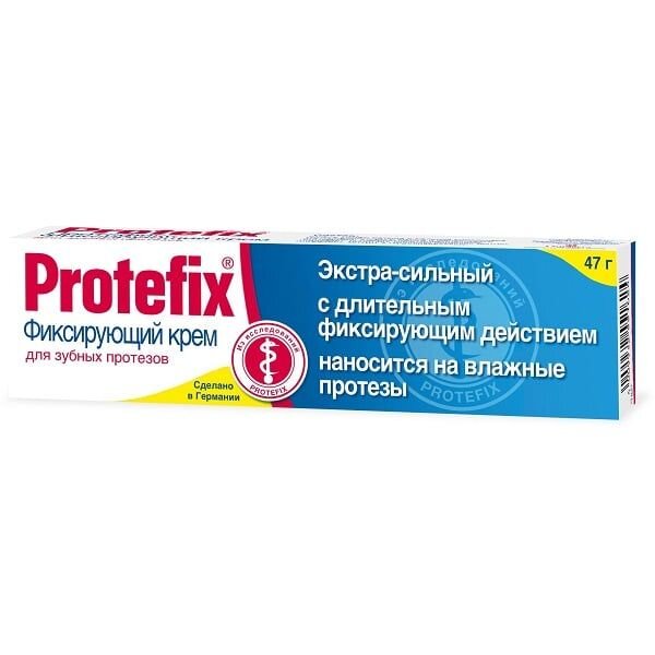 Крем для фиксации зубных протезов Protefix Экстра-сильный 47 г