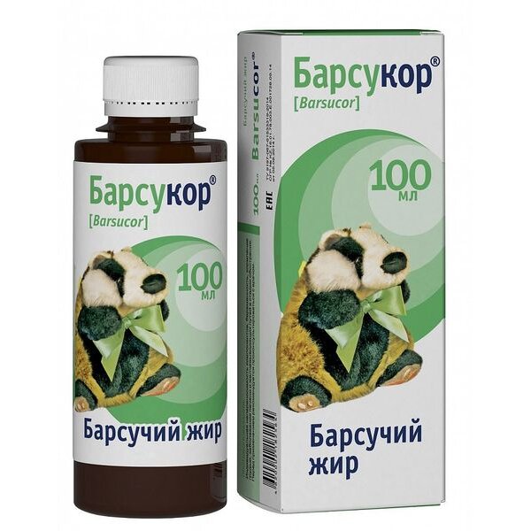 Барсучий жир Барсукор жидкость для приема внутрь 100 мл