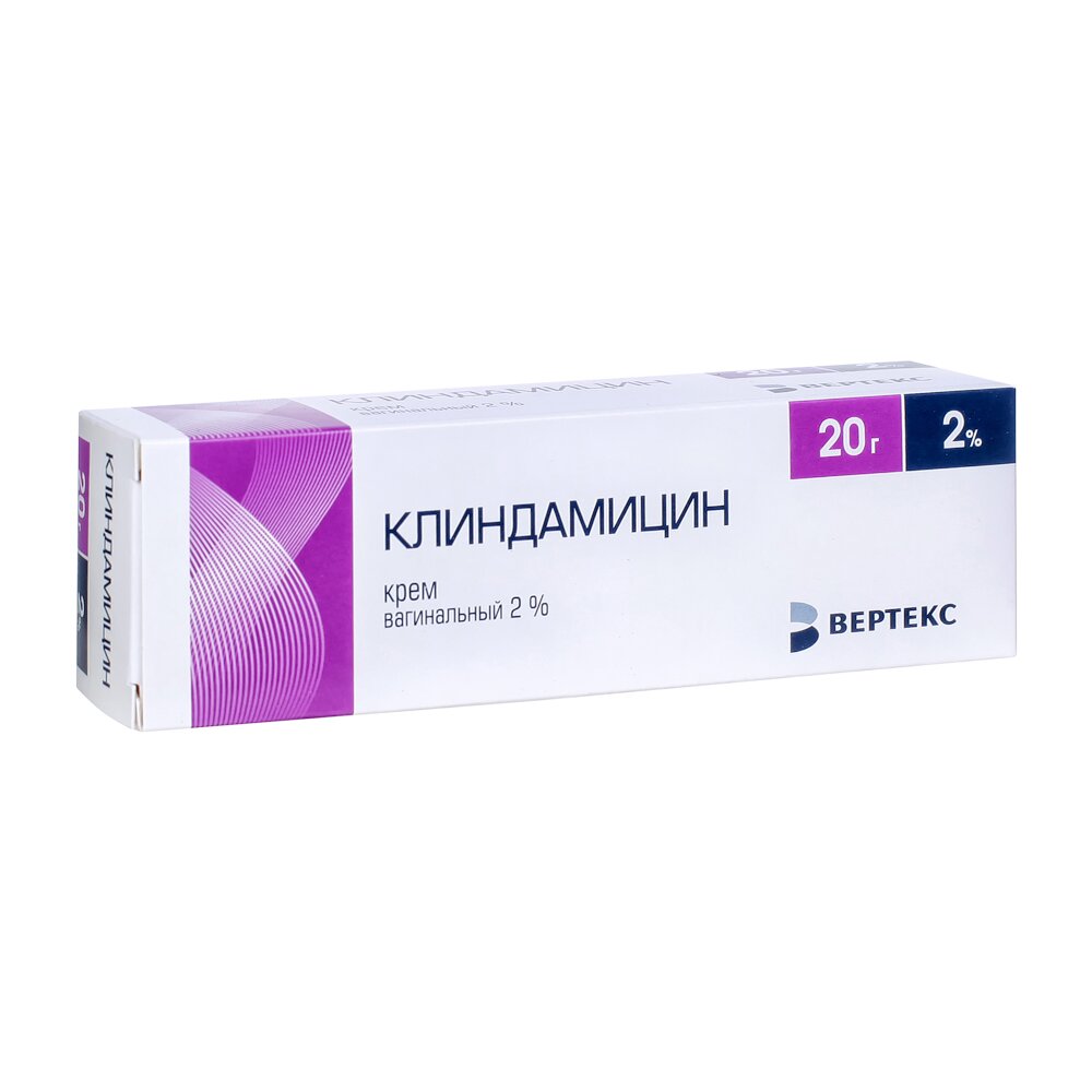 Клиндамицин крем вагинальный 2% 20 г туба 1 шт.