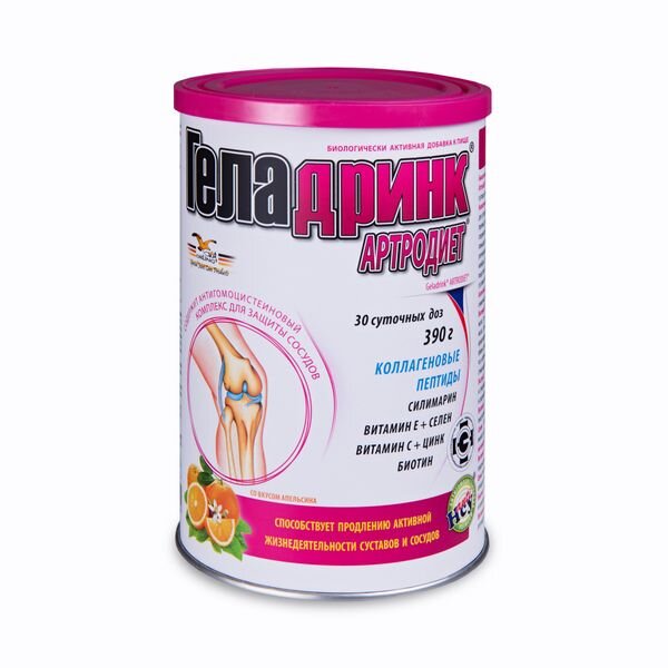 Геладринк Артродиет Апельсин порошок 390 г