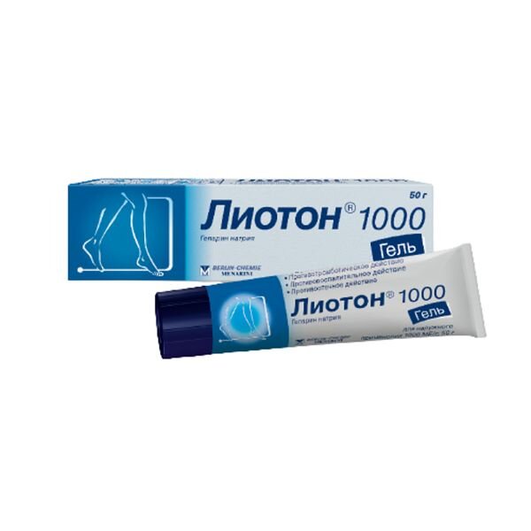 Лиотон гель для наружного применения 1000 ЕД/г 50 г