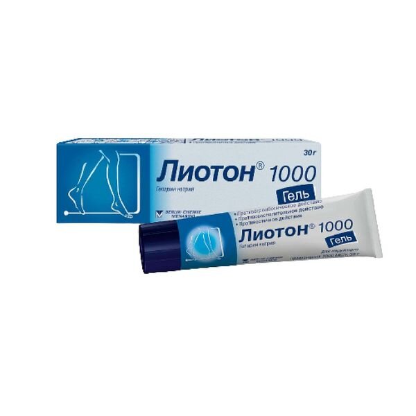 Лиотон гель для наружного применения 1000 ЕД/г 30 г