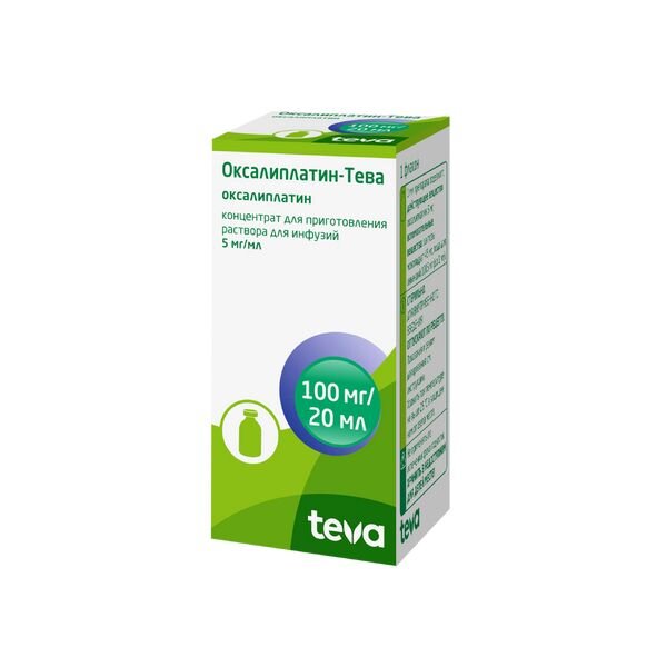 Оксалиплатин-Тева концентрат для пригот. раствора для инфузиий 5 мг/мл 20 мл
