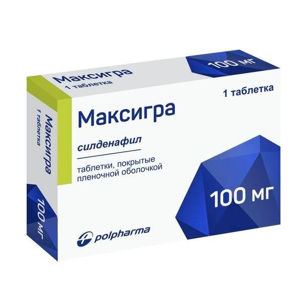Максигра таблетки 100 мг 1 шт.