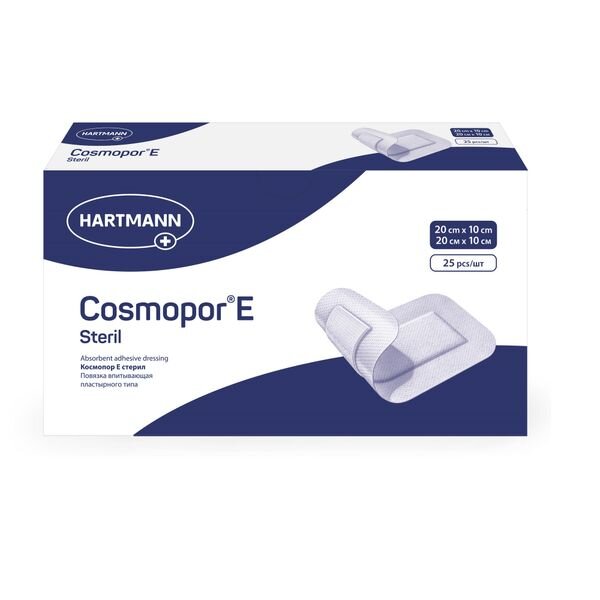 Повязка Hartmann Cosmopor E самоклеящаяся 20х10 см 25 шт.