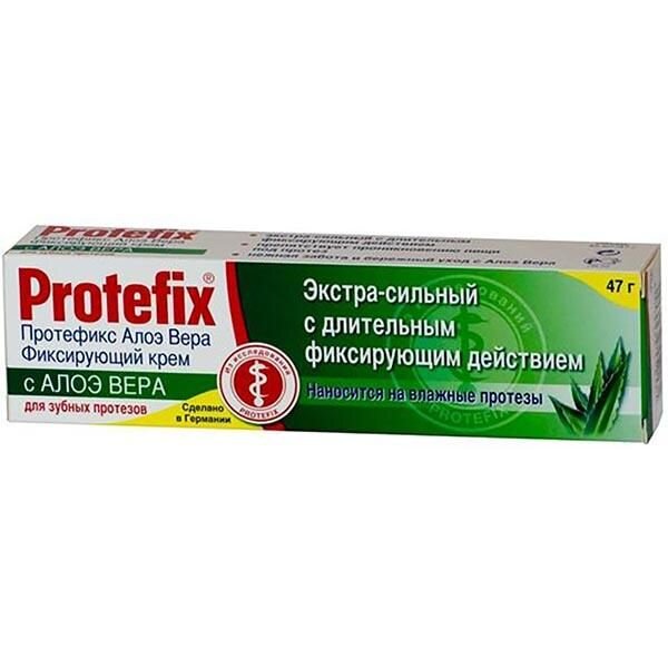 Крем для фиксации зубных протезов Protefix Экстра-сильный Алое вера 47 г