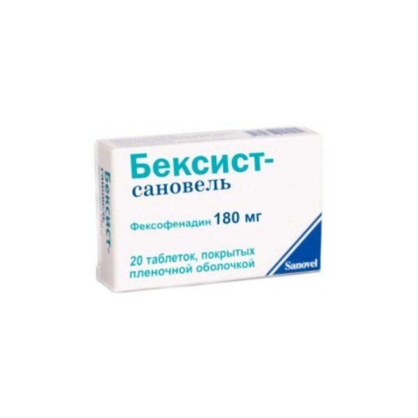 Бексист-сановель таблетки 180 мг 20 шт.