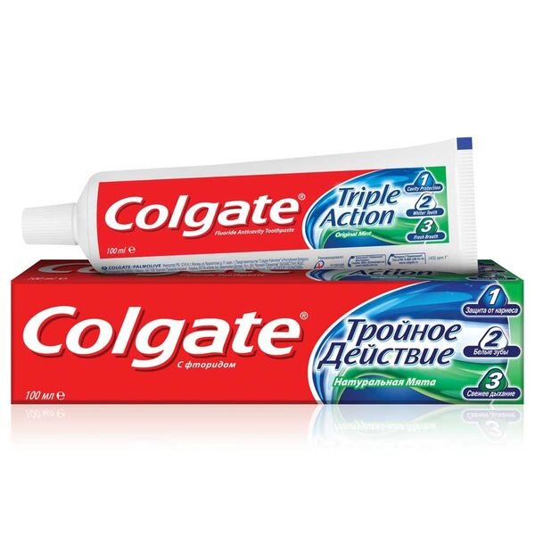 Зубная паста Colgate Тройное Действие натуральная мята 100 мл