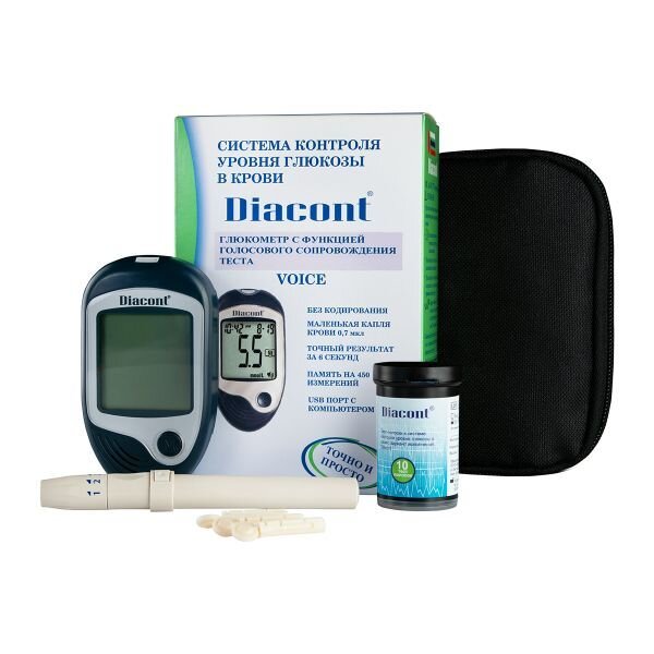 Глюкометр Diacont (Диаконт) Стандарт с принадлежностями