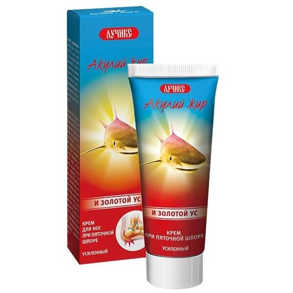 Крем для ног Акулий жир золотой ус от пяточной шпоры (ШпораСТОП) 20 мл банка
