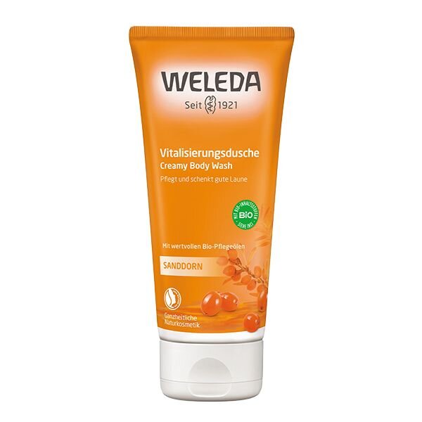 Гель для душа Weleda тонизирующий облепиховый 200 мл