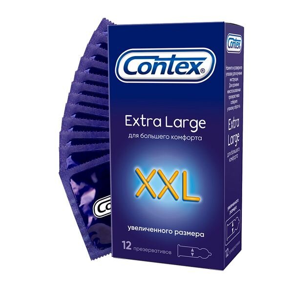 Презервативы Контекс (Contex) Extra Large XXL Полнота ощущений 12 шт.