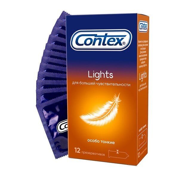 Презервативы Contex Lights Ультратонкие 12 шт.