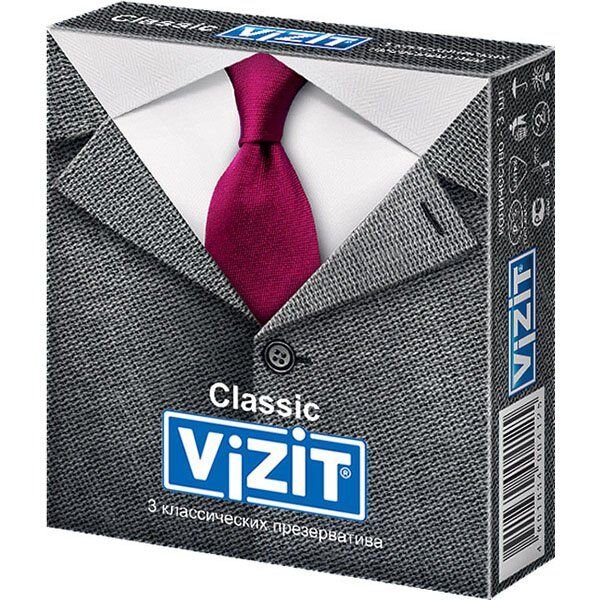 Презервативы Vizit Classic Классические 3 шт.