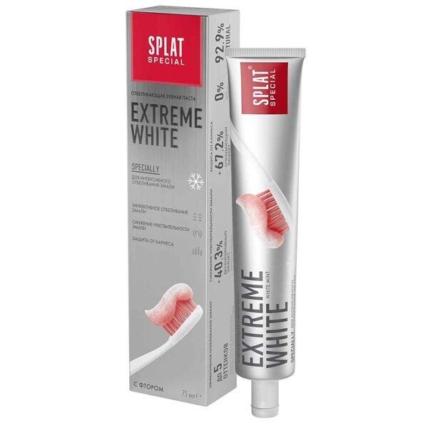 Зубная паста SPLAT Extreme White отбеливающая 75 мл