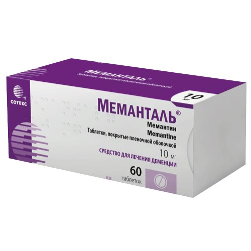 Меманталь таблетки 10 мг 60 шт.