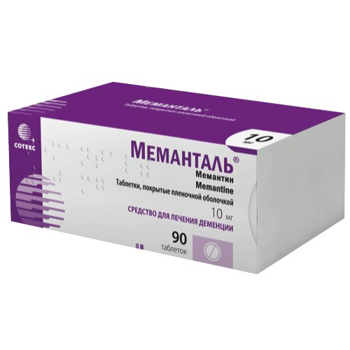 Меманталь таблетки 10 мг 90 шт.